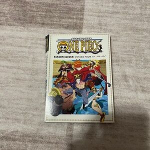 Onepiece White DVD Case with Blue and Black Text Accents
